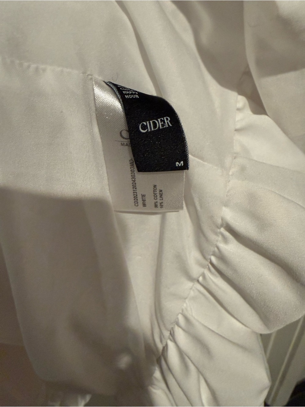 Cider White Ruffled Mini Dress - Picture 3 of 3